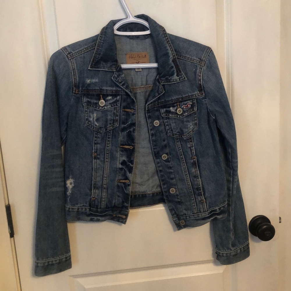 Pristine condition 9/10   Hollister Jean Jacket